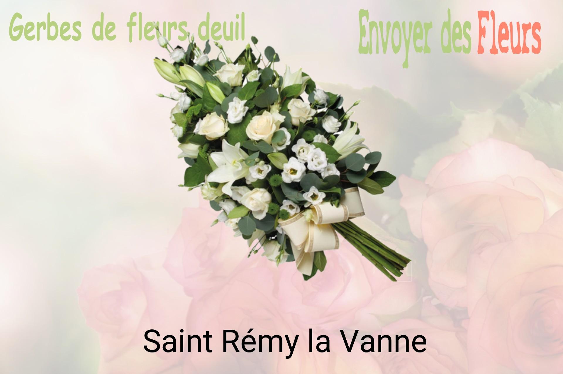 Gerbe de fleurs de deuil livrée à Saint-Rémy-la-Vanne